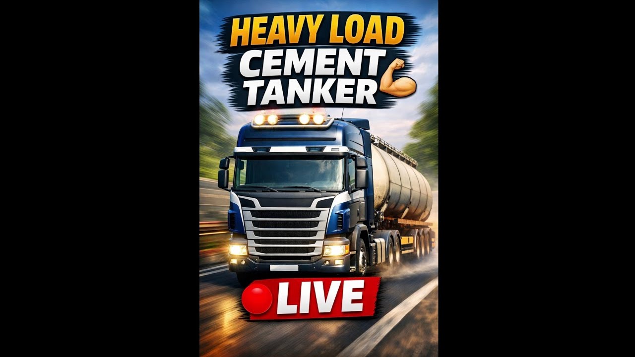 🔴 LIVE Heavy Load Cement Tanker Challenge 💪 | Truckers of Europe 3 | #truckersofeurope3 #automobile