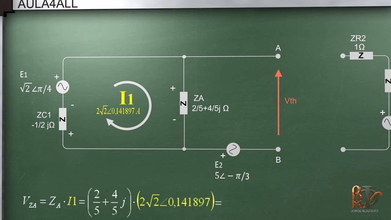 Teorema de Thevenin en AC ( corriente alterna) - Circuito equivalente Thevenin