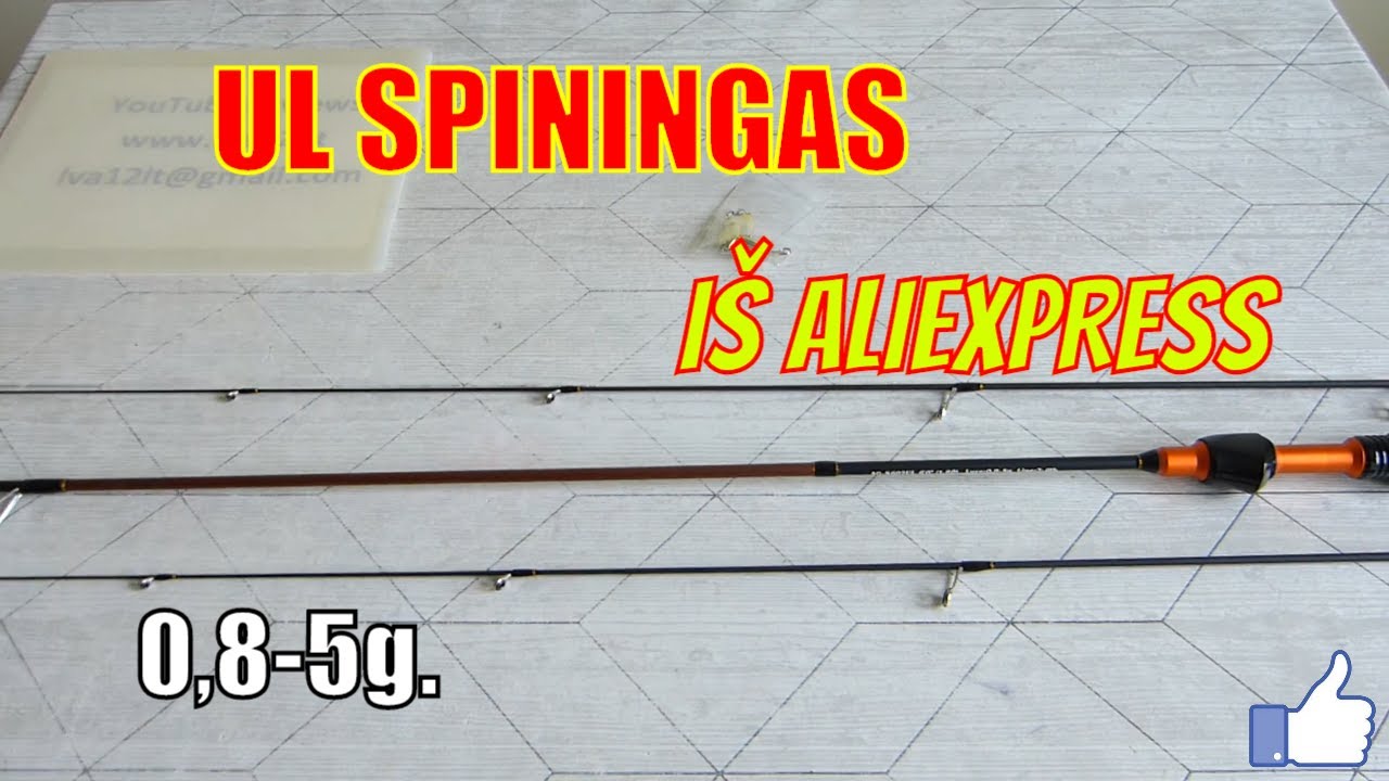 UL spiningas i&scaron; Aliexpress 0,8-5 gr. su dviem vir&scaron;ūnėm