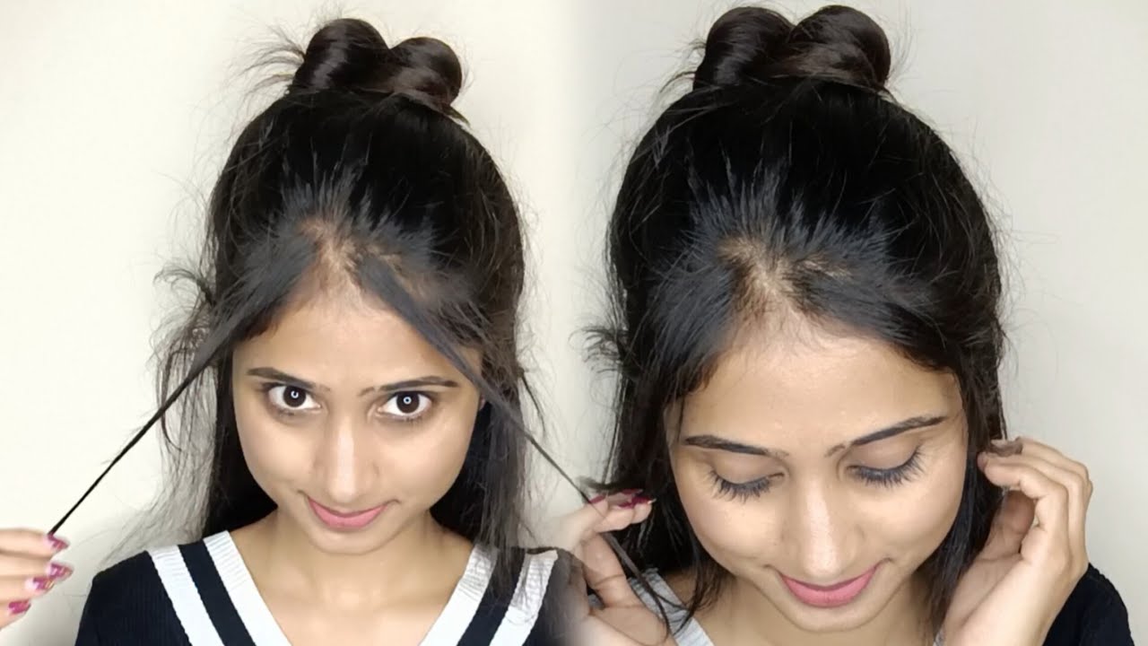Cute half bun heart shaped Korean hairstyle 🔥 #hairtutorial #hairstylingvideos #hairhacks