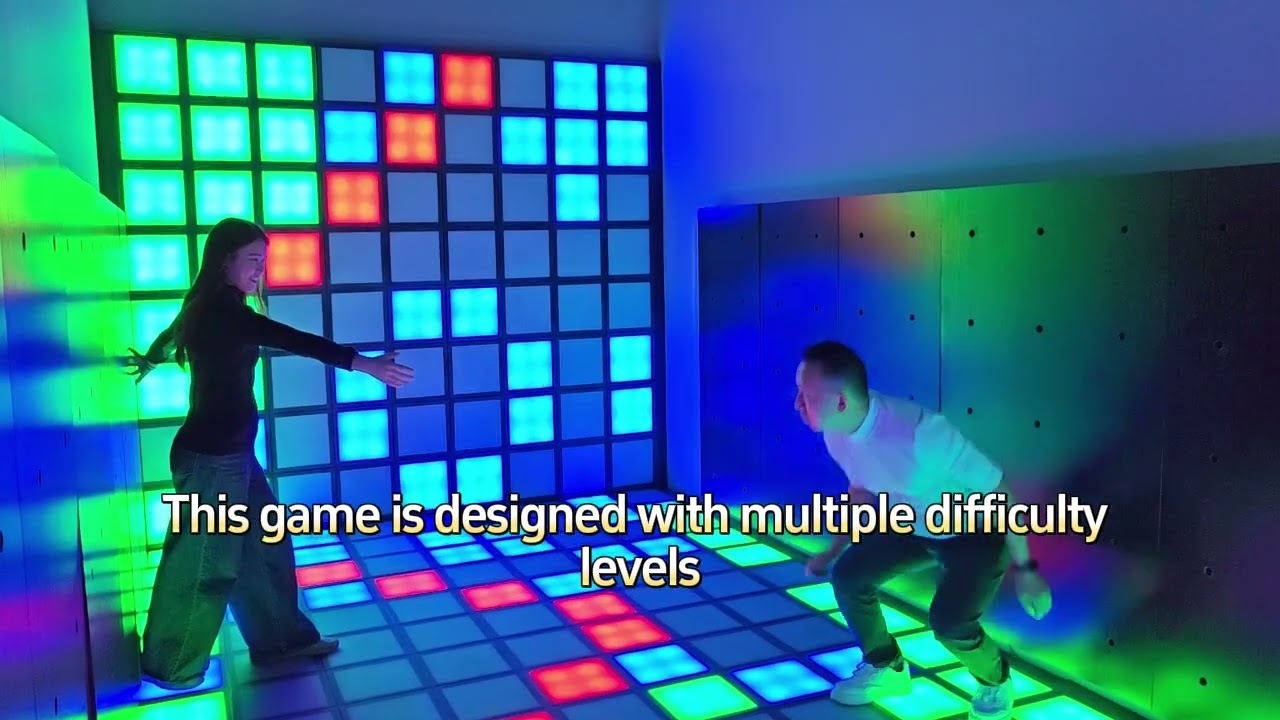 LED Interactive Floor, the Ultimate Social Game!#interactivegames #ledfloor #interactivefloor