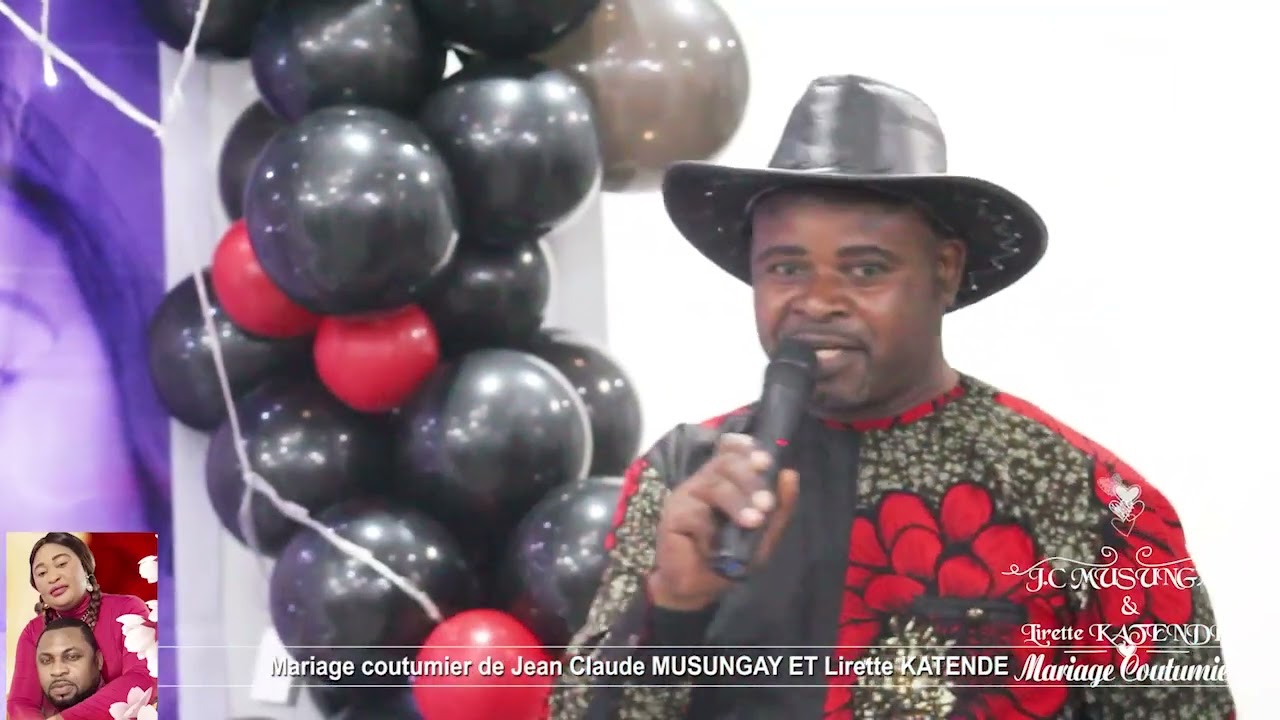 CÉRÉMONIE DE MARIAGE COUTUMIER COUPLE MUSUNGAY