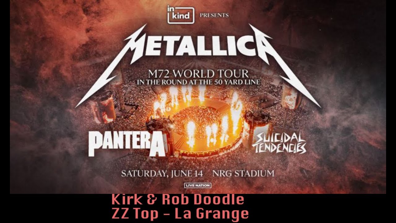 Doodle time with Kirk and Rob #Metallica #Zztop - La Grange #Houston 2025