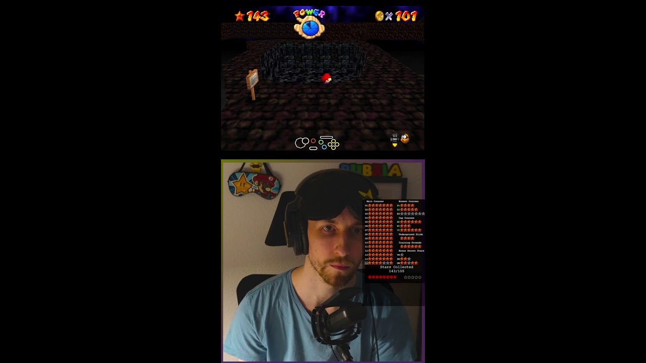 BLINDFOLDED SM64 Speedruns and more! | VERTICAL STREAM #shorts