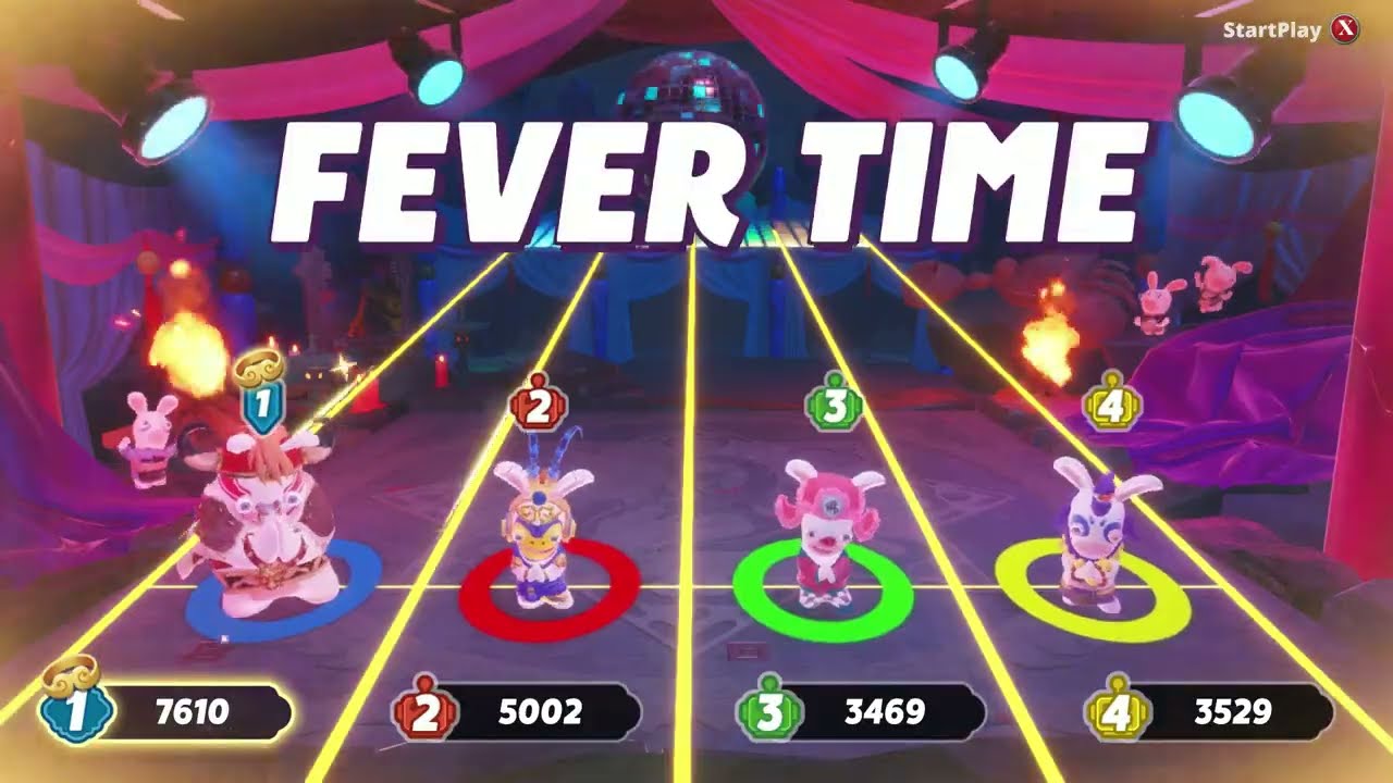Rabbids Party of Legends Minigames Music Beat