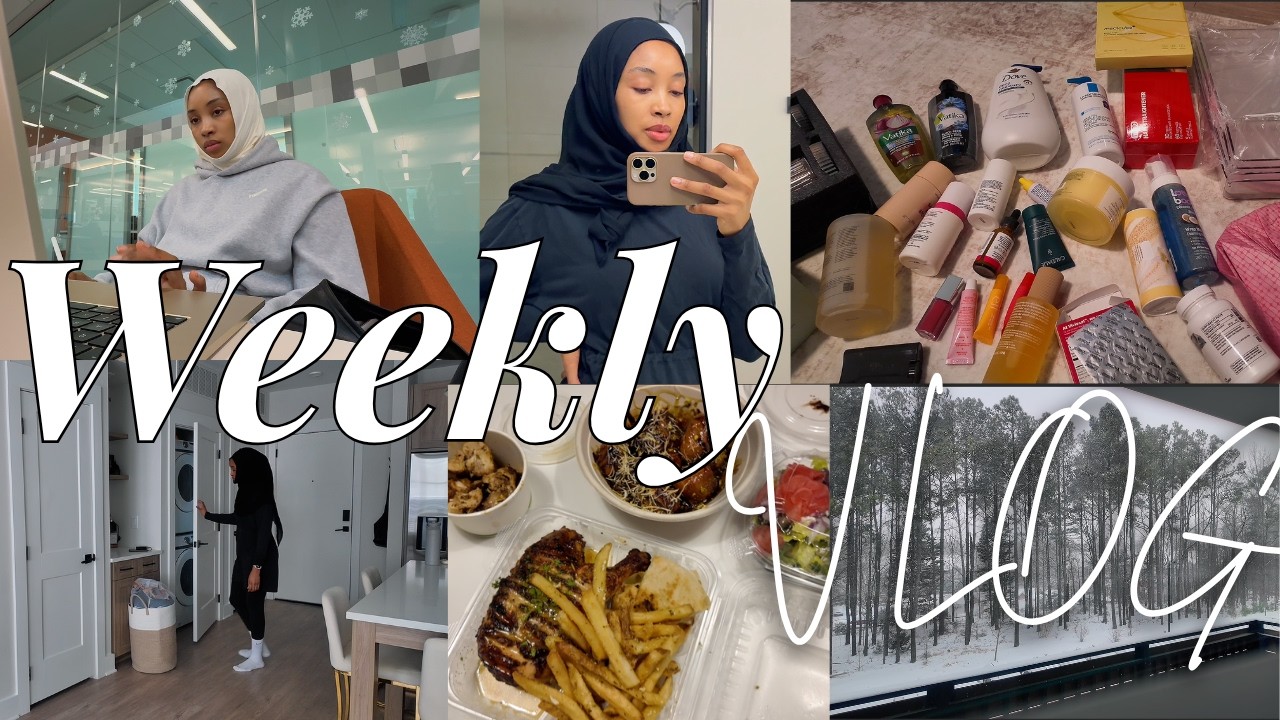 Weekly Reset Vlog: Organizing, Library Days, Gym & Snowy Weather 