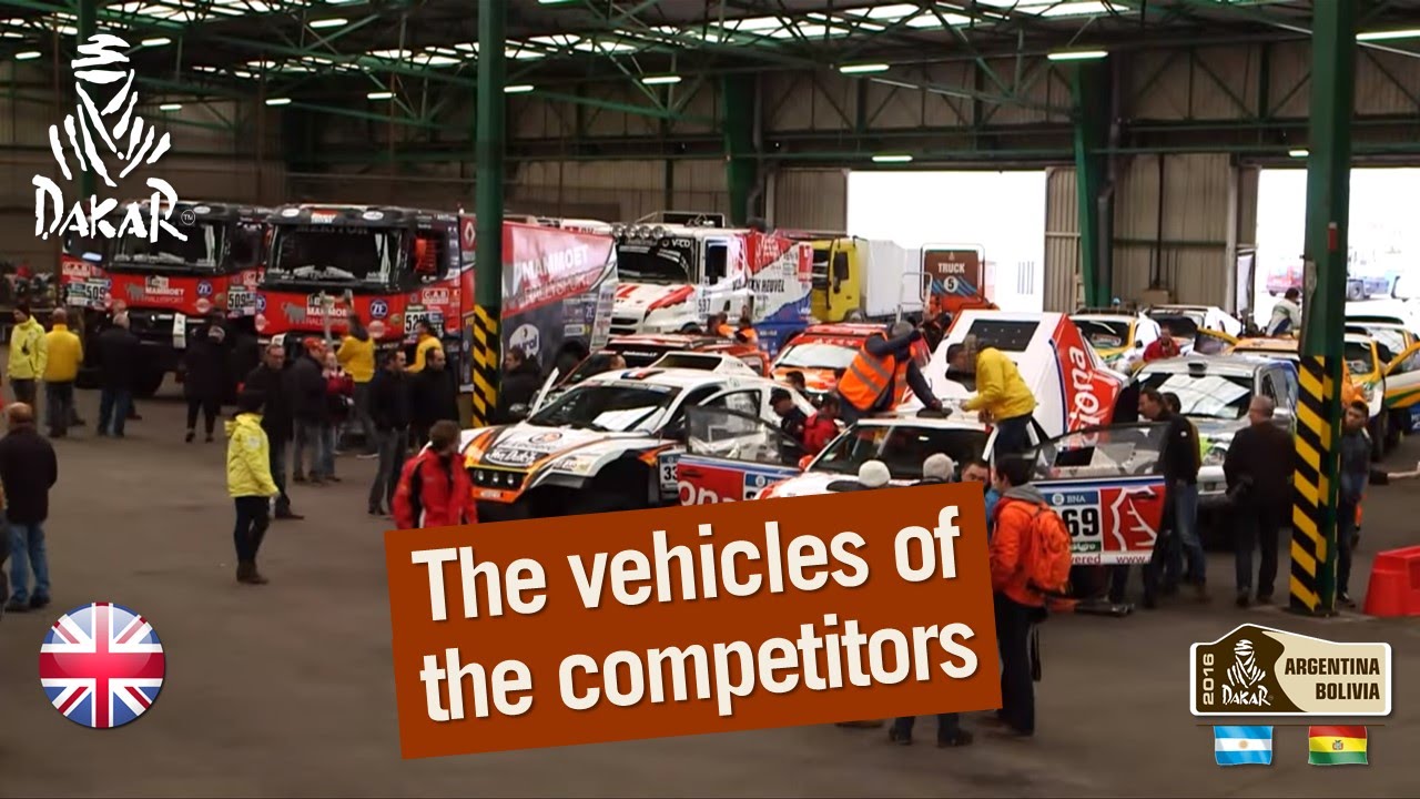 The vehicles of the competitors are boarding for South America! - 2016 Dakar