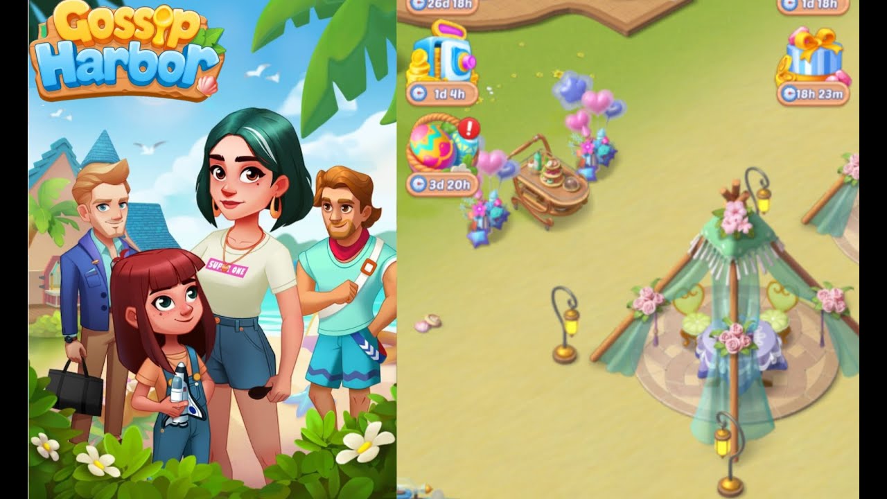Gossip Harbor : Merge Game /🍰☕️ Day 65 Level 56-57 Part 65🥖🍞