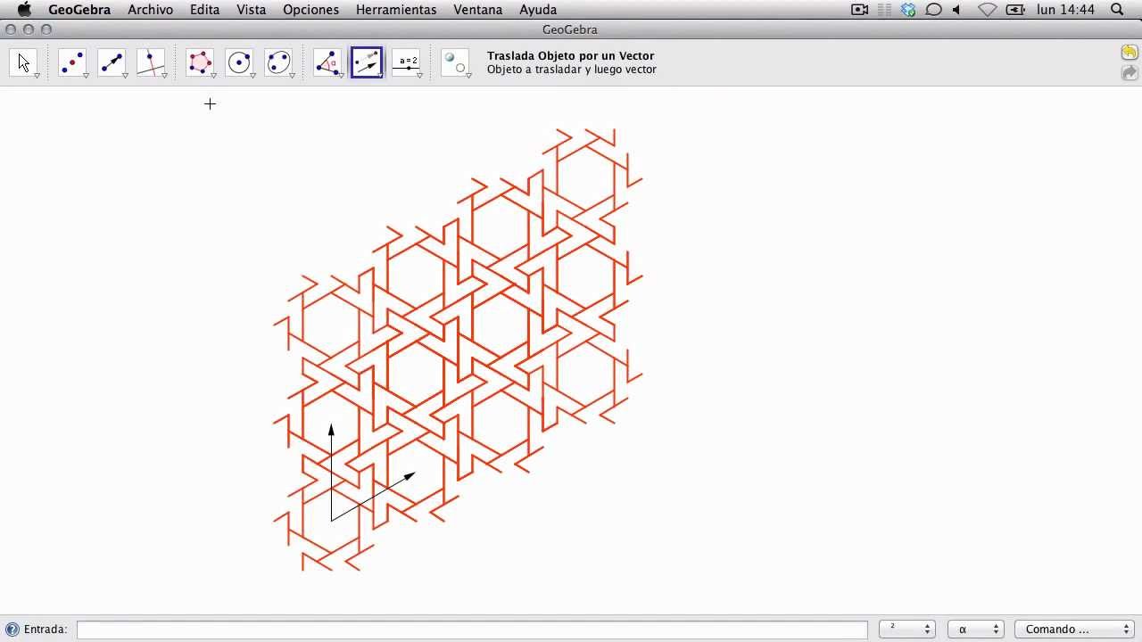 Diseños hexagonales en Geogebra (manual)