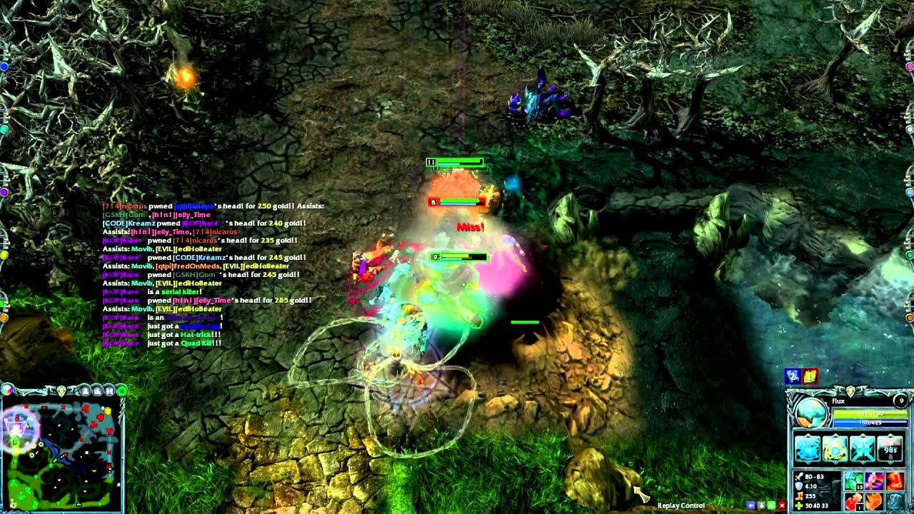Engineer + Flux Quad Kill (HoN)
