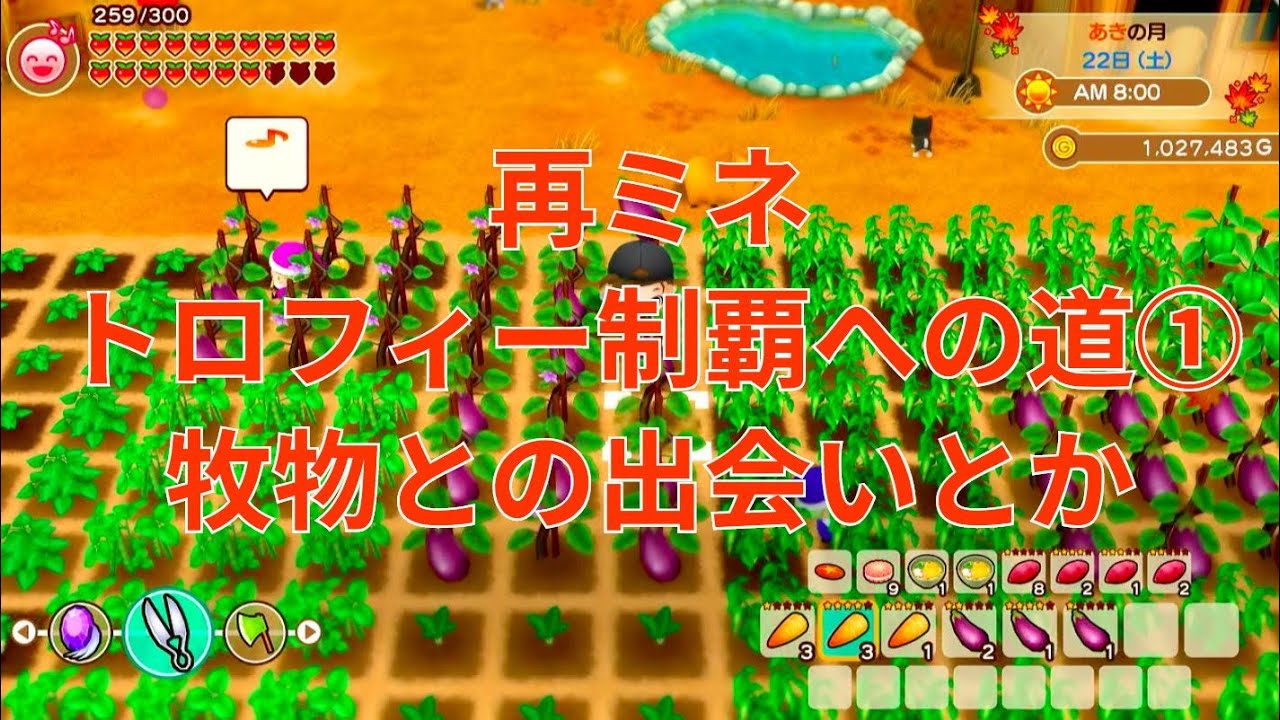 【牧場物語  -再会のミネラルタウン-】トロフィー制覇への道　vol.1