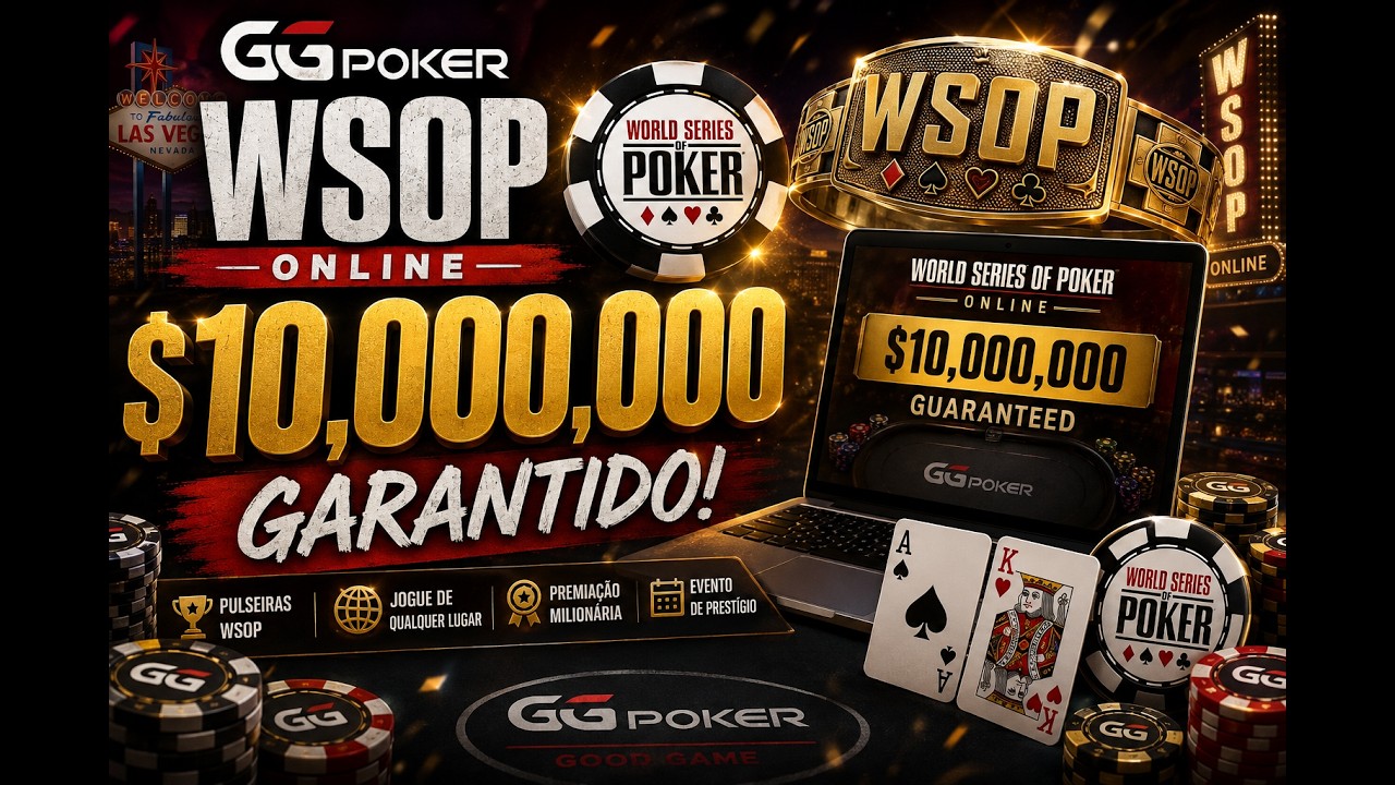 🤑 WSOP ONLINE  - $10.000.00 Garantidos