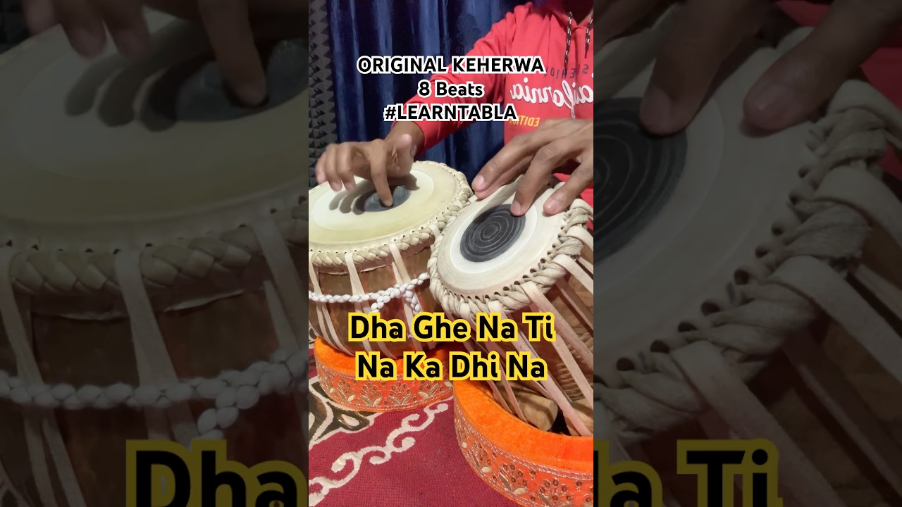 Original Keherwa Taal 8 Beats | LEARN TABLA | Easy Tricks #shorts #tabla