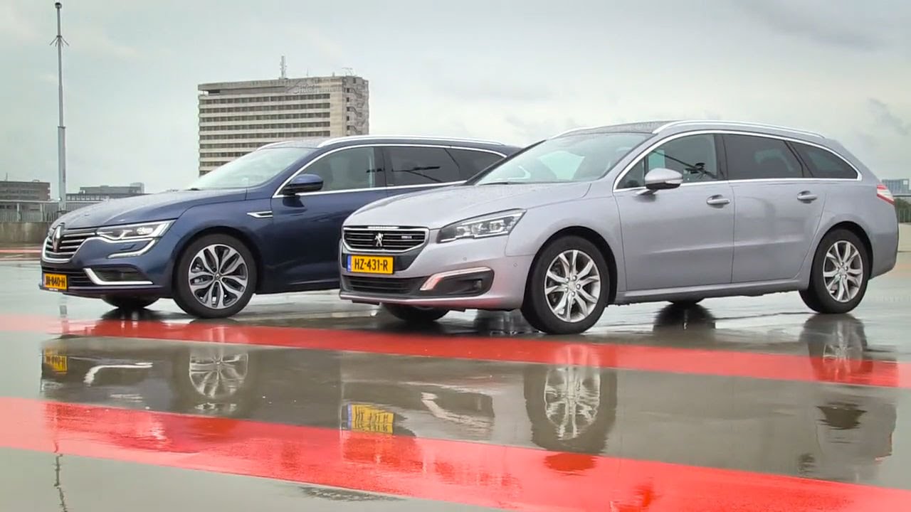 ANWB Dubbeltest Renault Talisman Estate vs Peugeot 508 SW 2016