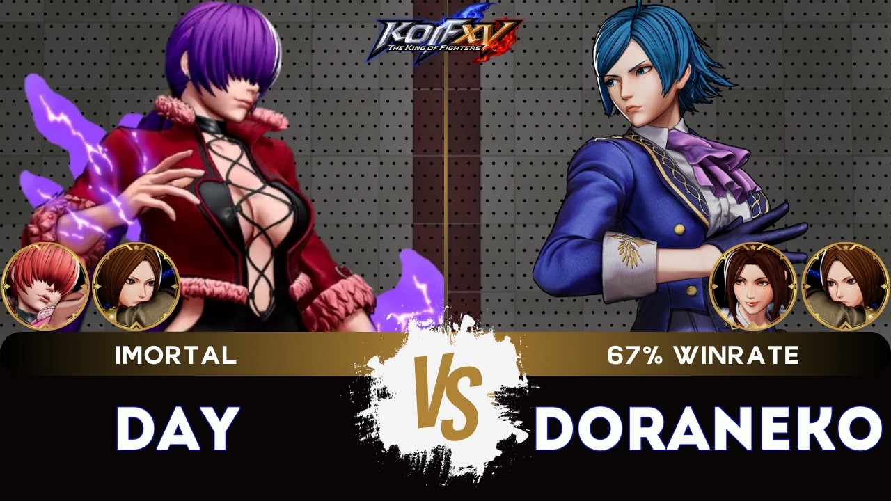 KOF XV ▰ DAY (O.Shermie/Whip/Shermie) 🆚 DORANEKO (Mai/Whip/Elizabeth) 🎞️Replay Match - 2/26