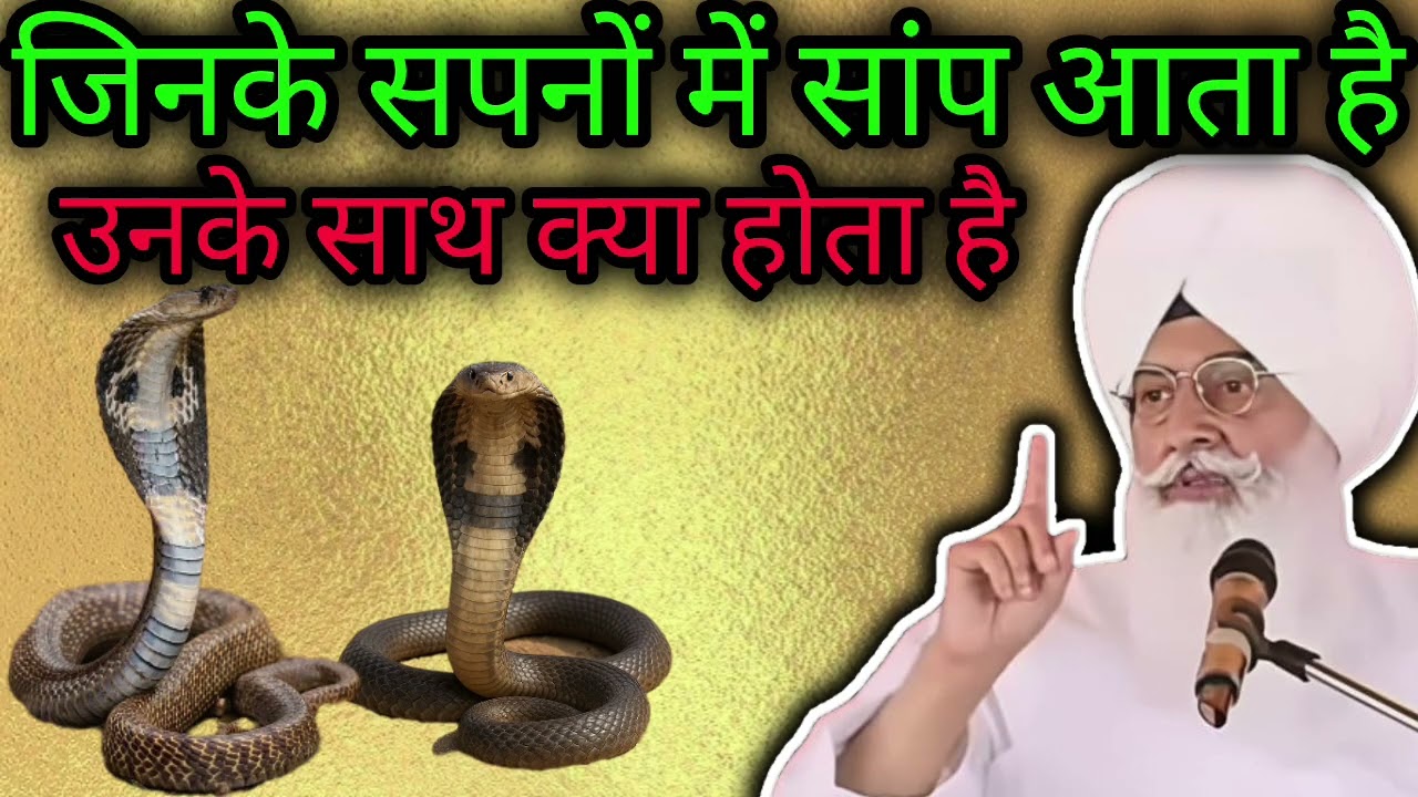 बाबा जी ने बताया जिनके सपनों में सांप आता है उनके साथ क्या होता है एक बार जरूर सुनें। राधा स्वामी जी