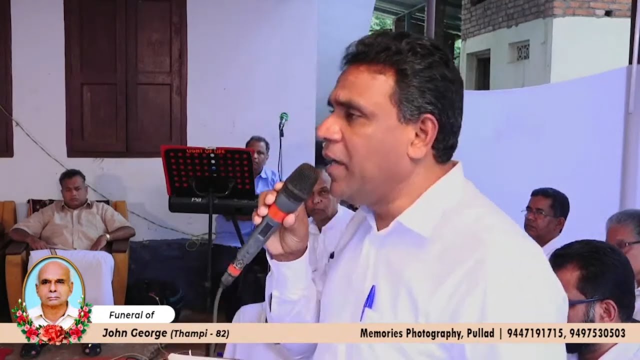 Malayalam Christian funeral message by Pr  Aniyan P  A Airapuram