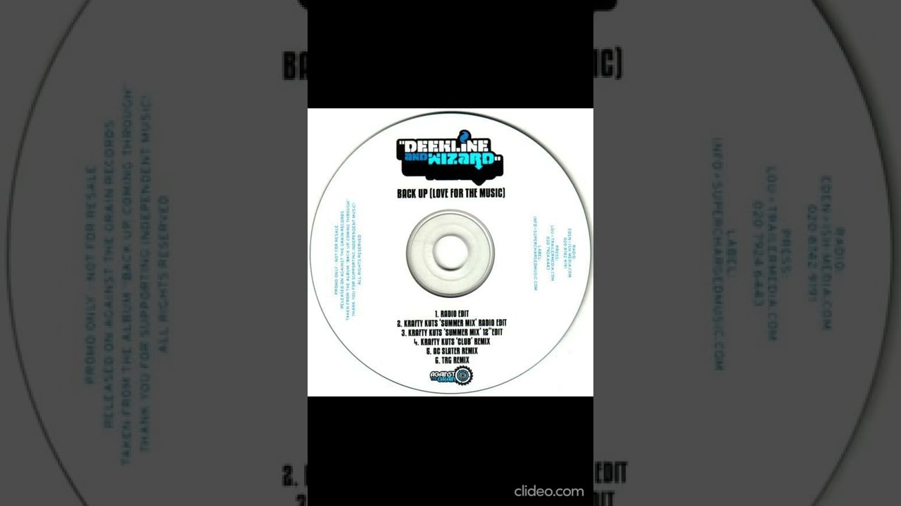 Deekline & Wizard - Back Up (Love For The Music) (TRG Remix)