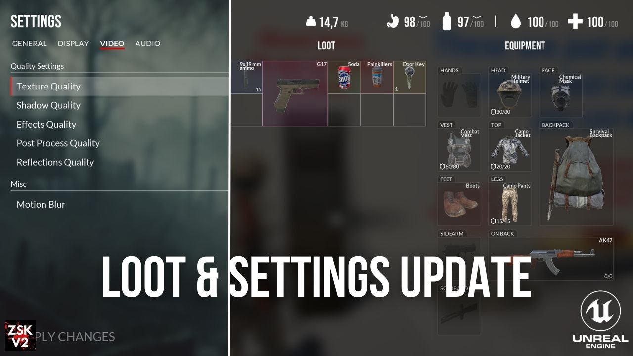 Loot System & Settings Update | Zombie Shooter Kit v2.10