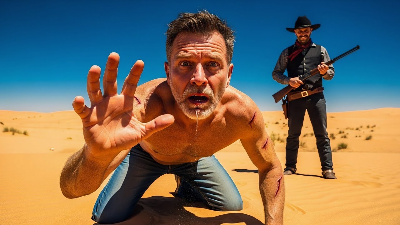 رجل في قلب الصحراء… العطش يحوّل الرحلة إلى صراع من أجل البقاء 🏜️💧