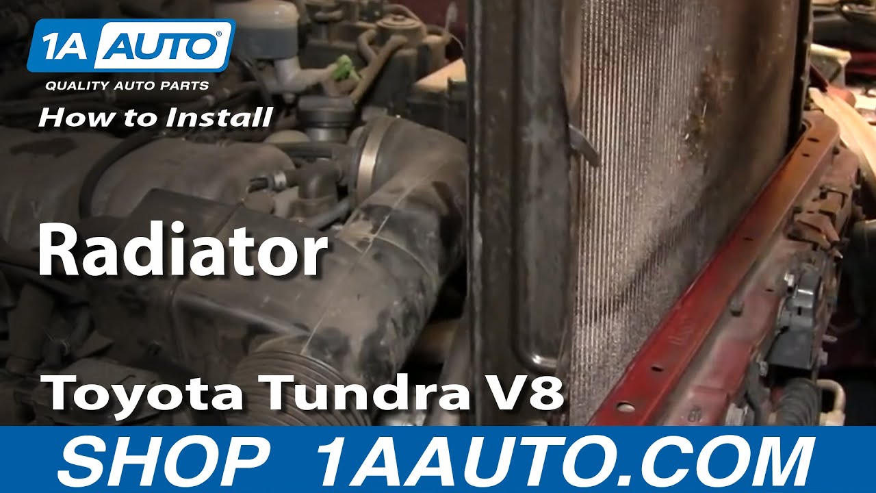 How to Replace Radiator 00-06 Toyota Tundra V8