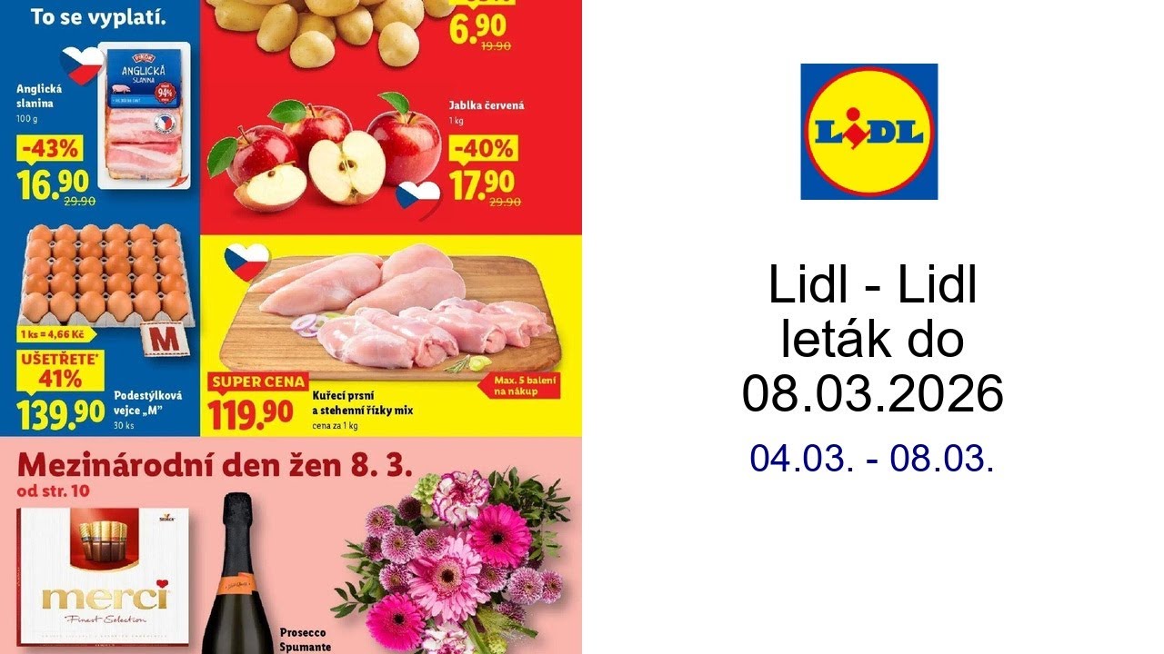 Lidl - Lidl leták do 08.03.2026 04.03. - 08.03.