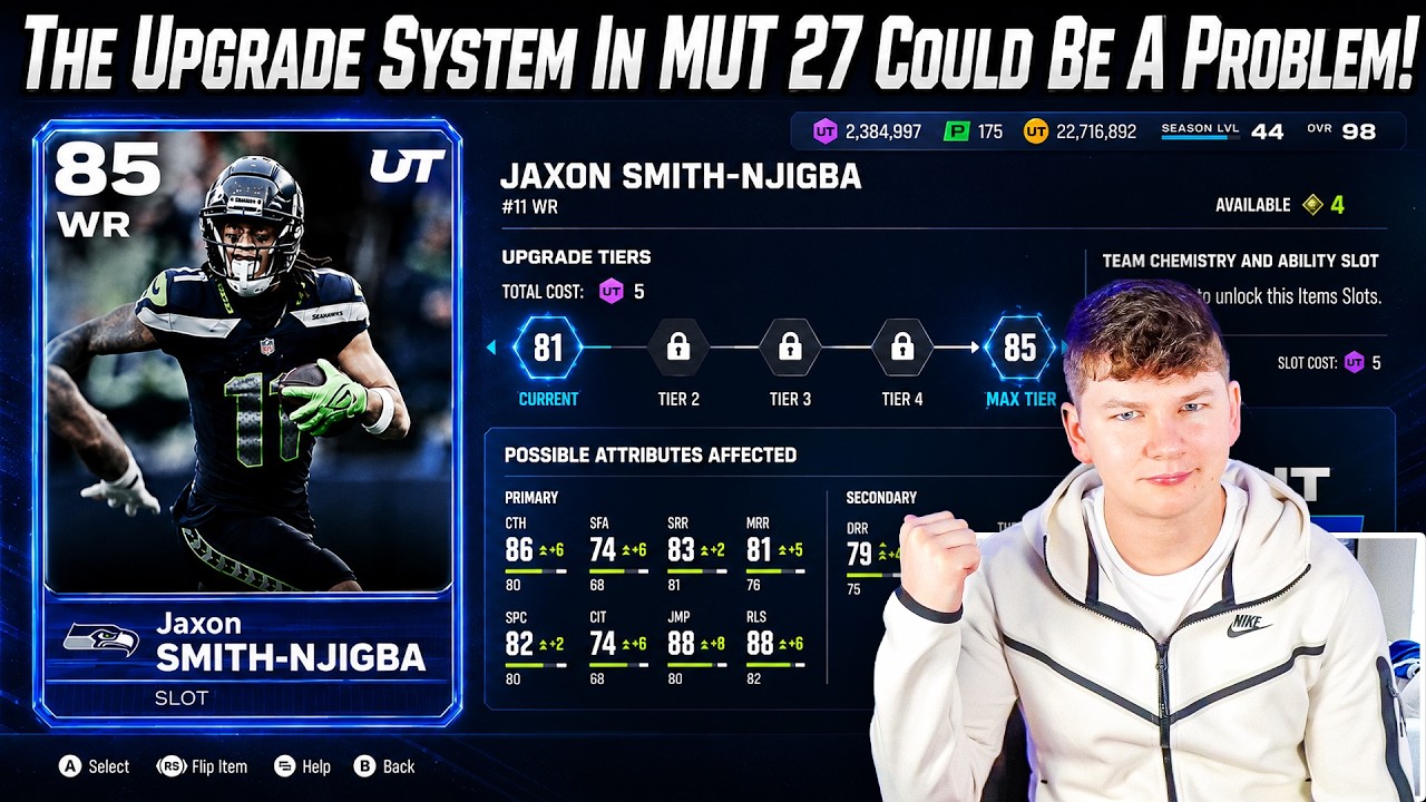 СИСТЕМА УЛУЧШЕНИЙ В MADDEN 27 ULTIMATE TEAM МОЖЕТ СТАТЬ ПРОБЛЕМОЙ!