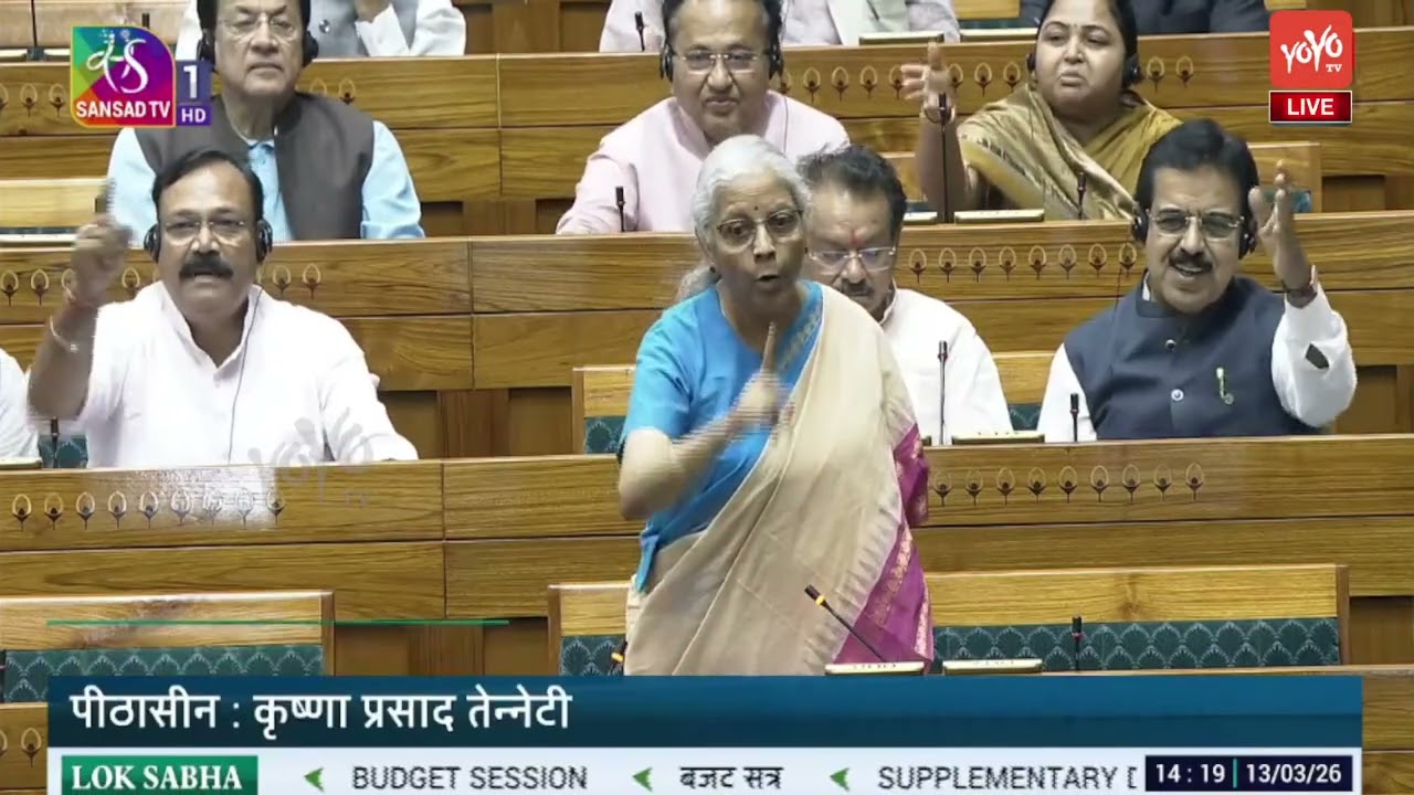 FM Nirmala Sitharaman's Outrage Speech in Lok Sabha 2026 | Parliament Budget Session 2026 | BJP News