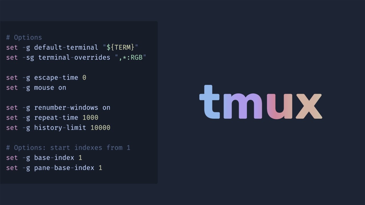 configure your tmux.