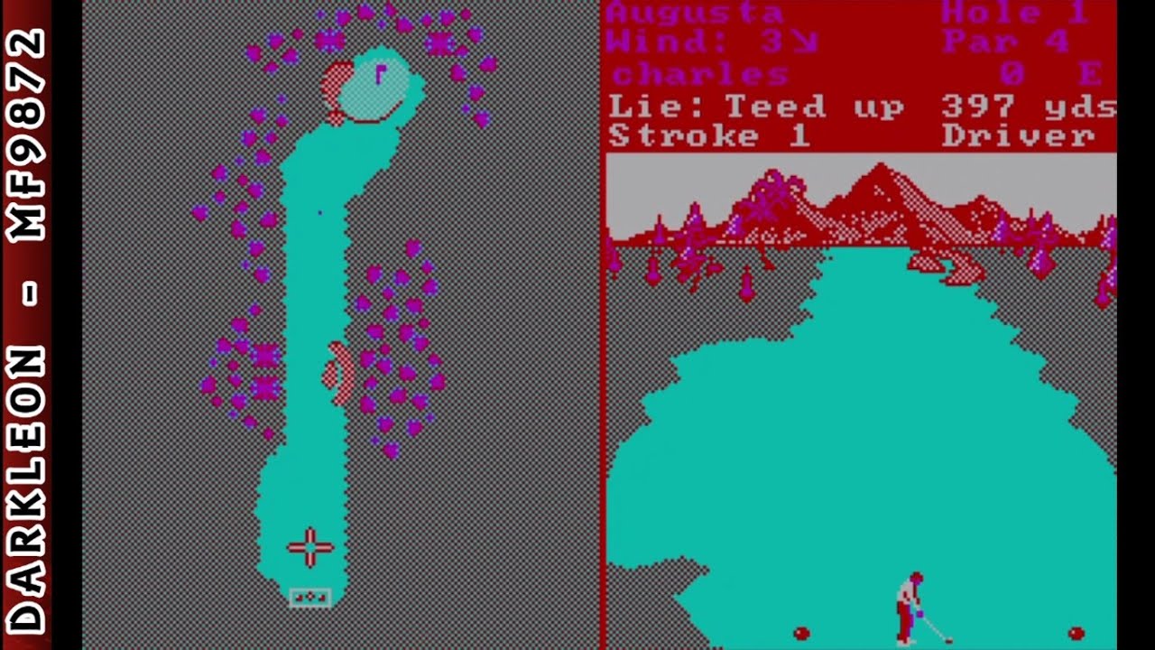 World Tour Golf © 1985 Electronic Arts - PC DOS - Gameplay