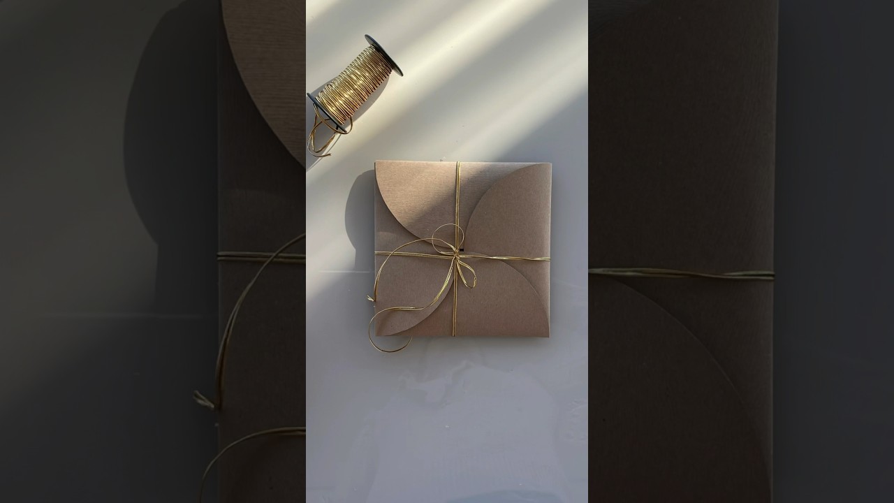 Como fazer uma embalagem de papel para o seu bordado