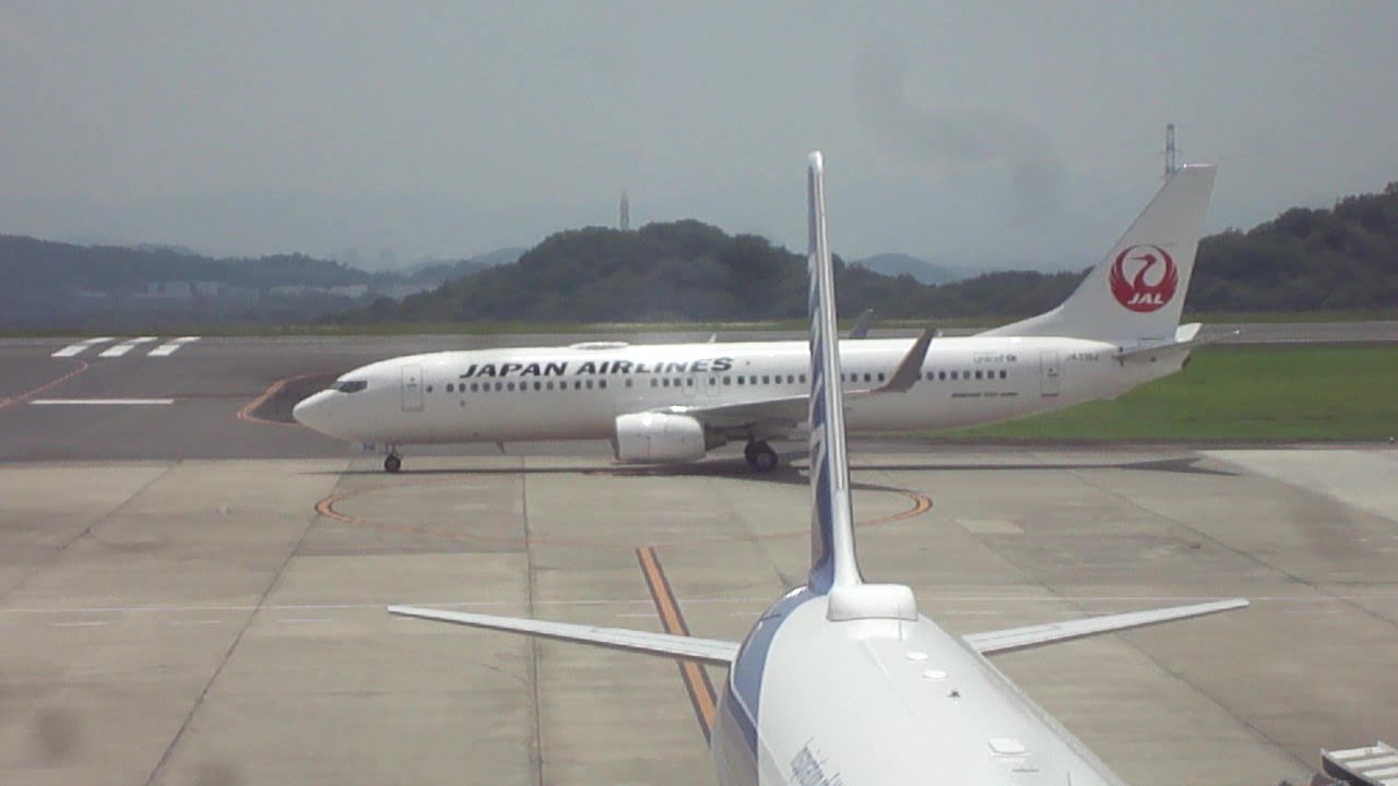 【がんばれ！岡山桃太郎空港　がんばれ！ANAと日本航空】　ANA653便　と　日本航空233便　2機とも東京（羽田）→岡山　　2025/06/18　水曜日撮影
