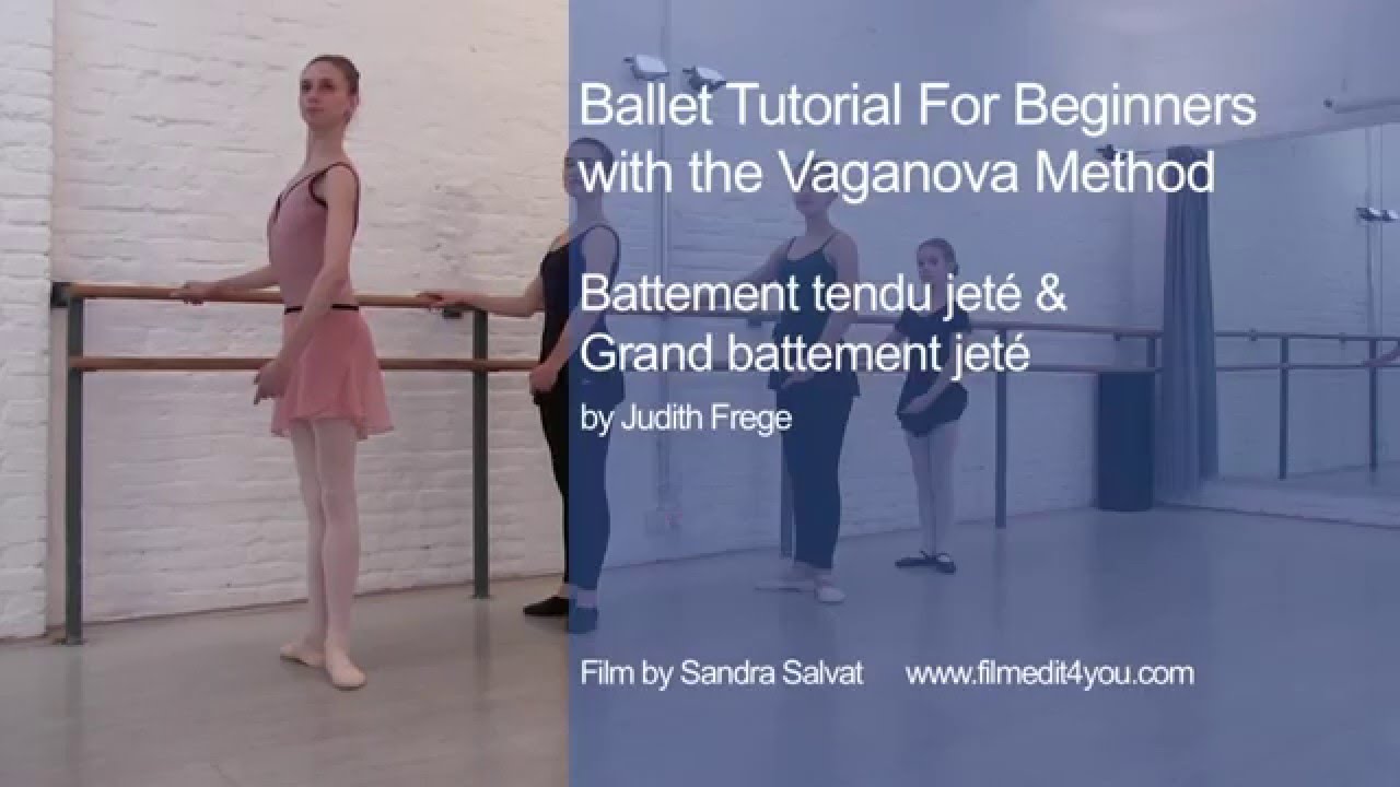 Ballet Tutorial For Beginners - Vaganova Method - Battement Tendu Jeté/ Grand Battement Jeté