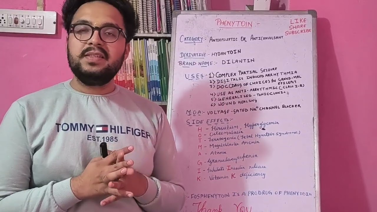 DRUGS SERIES|| DRUG 02- PHENYTOIN 