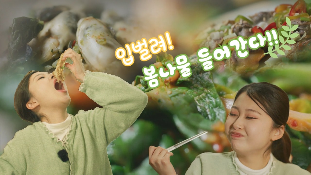 봄 전령사 냉이, 시금치, 봄동, 달래까지~ 입벌려! 봄나물 들어간다!!