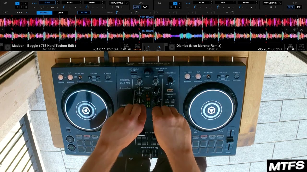 HARD TECHNO DJ SET - DDJ 400 / MTFS