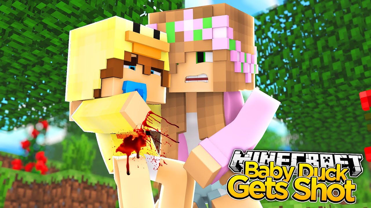 Minecraft - Little Kelly Adventures : BABY DUCK GETS SHOT!