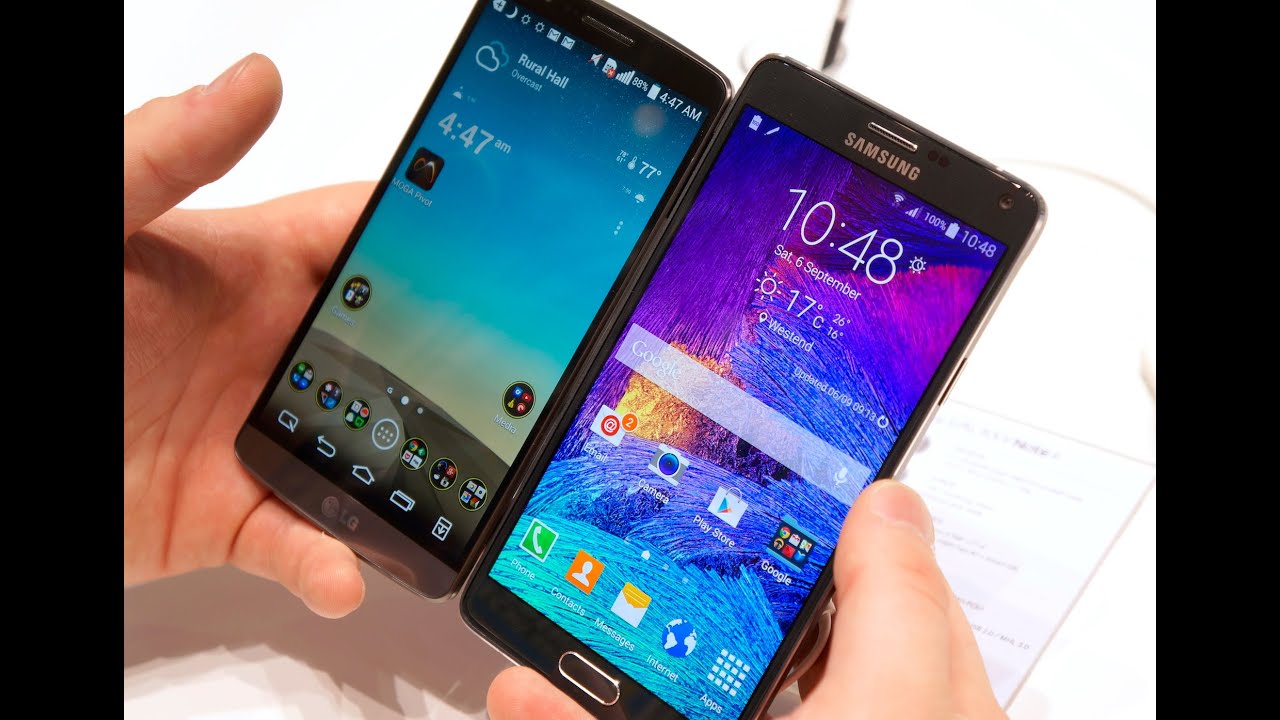 Galaxy Note 4 vs LG G3: Show Floor Comparison | Pocketnow