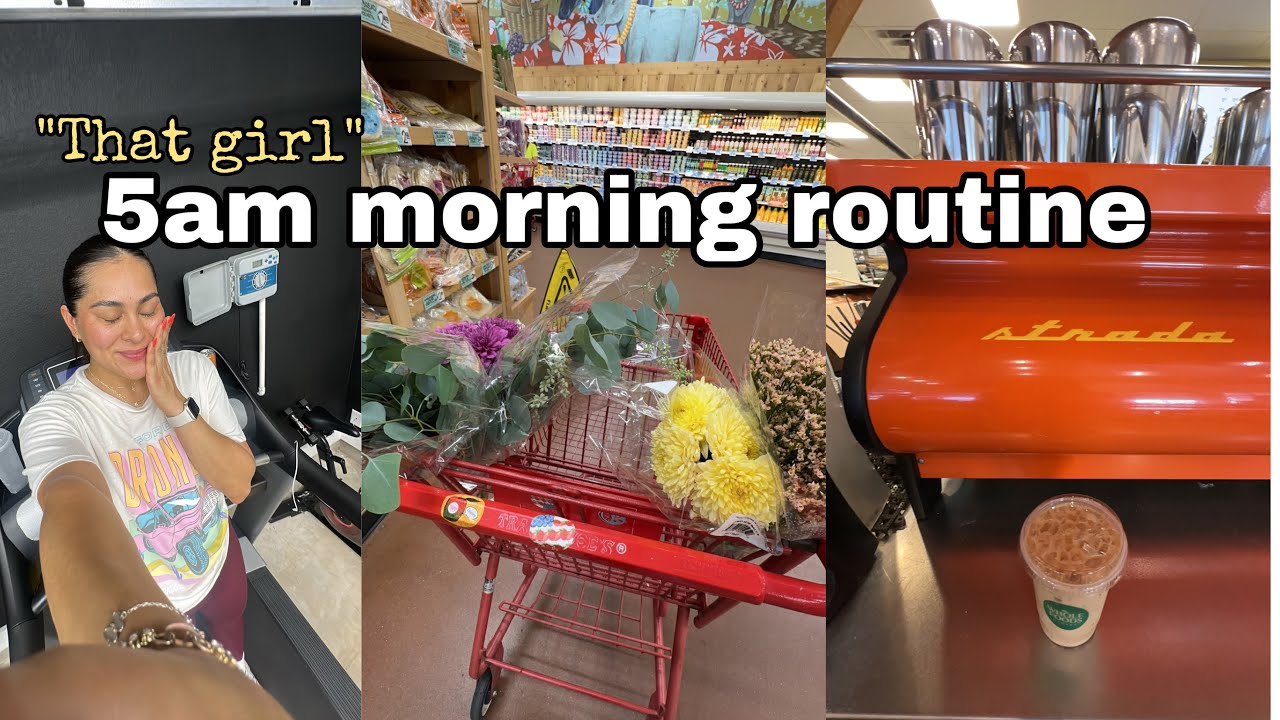 5AM REALISTIC Morning routine ♡ Self Care, Pilates, Healthy Habits!