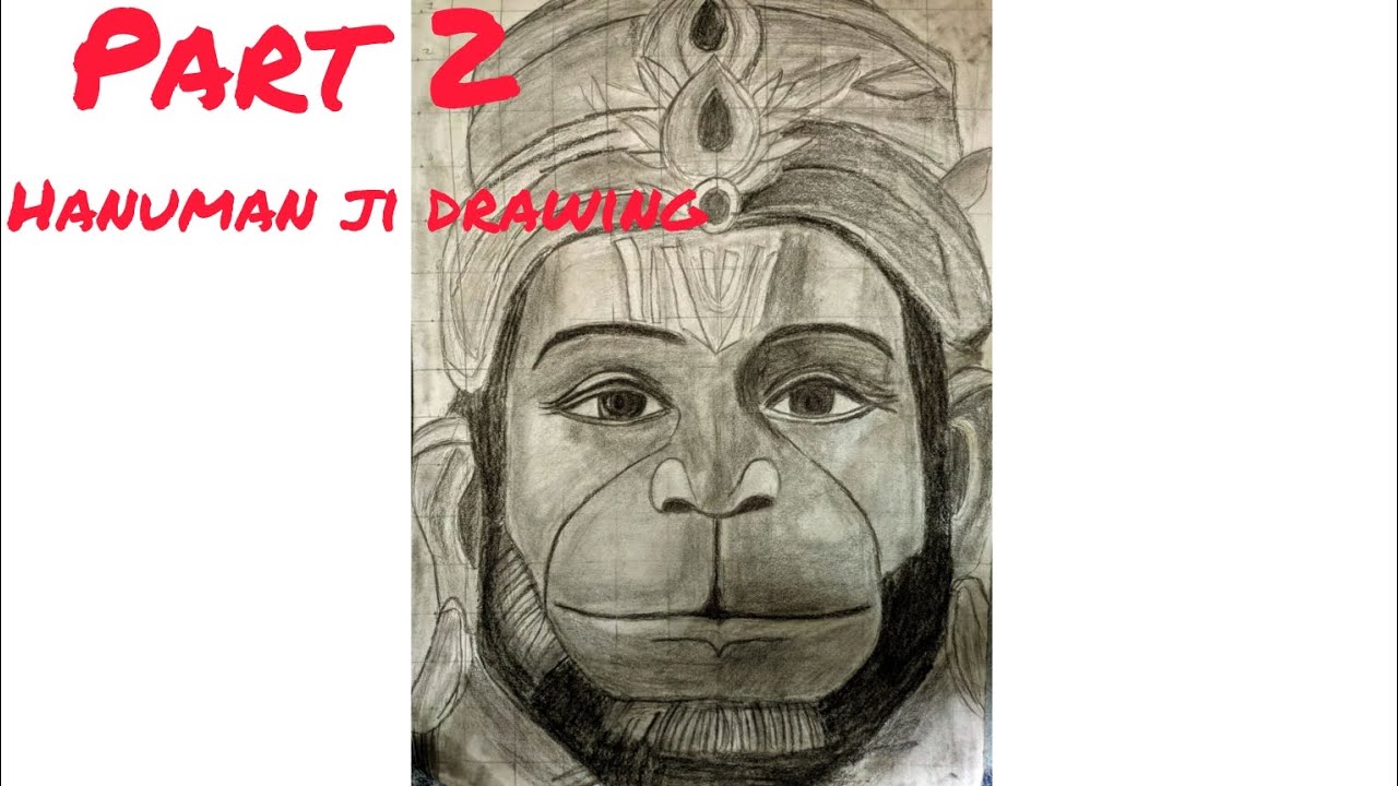 hanuman ji drawing realistic/hanuman ji drawing easy#video #drawing (part2)