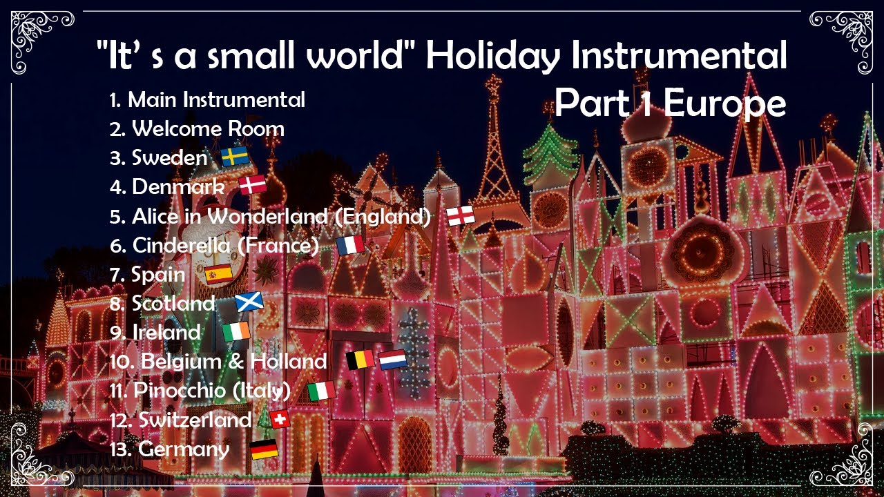 【recreation/Europe】it's a small world “Holiday”/イッツ・ア・スモールワールド“ベリーメリーホリデー”《Disneyland》