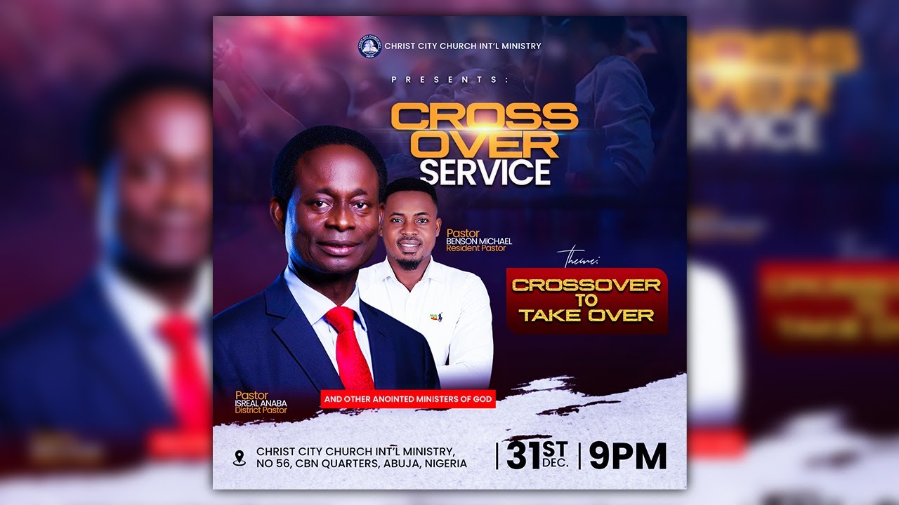 Church Flyer Design | Cross Over Flyer Design in Photoshop | 2023 Cross Over Flyer