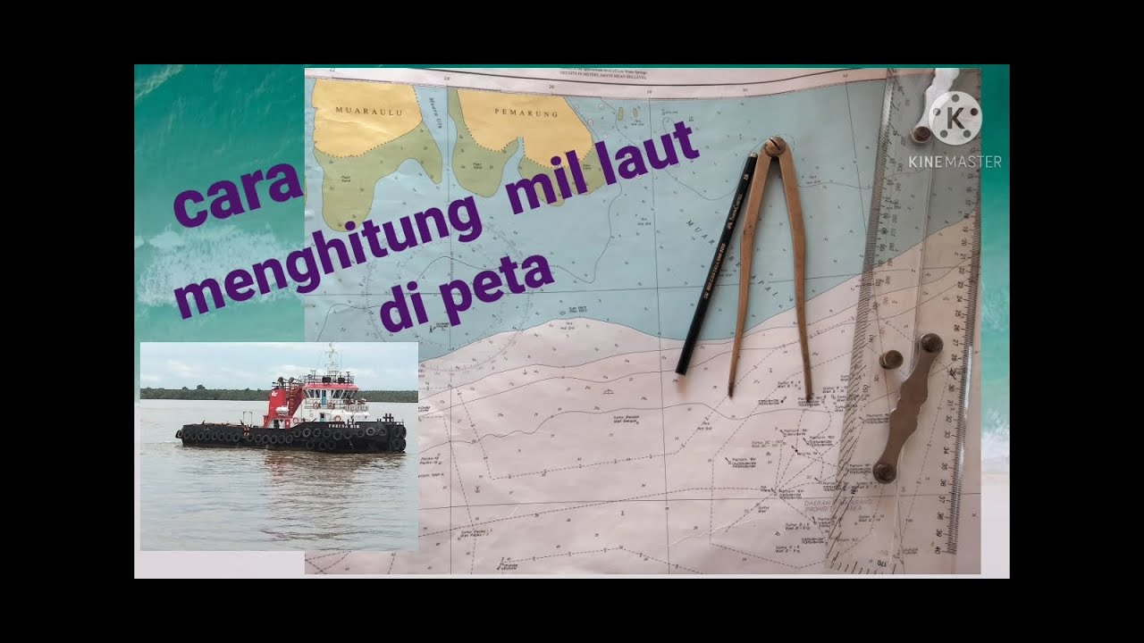 Cara mengukur jarak tempu di peta laut