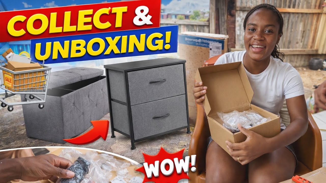 Распаковываю свои новые предметы интерьера после того, как их собрала! 🏠📦