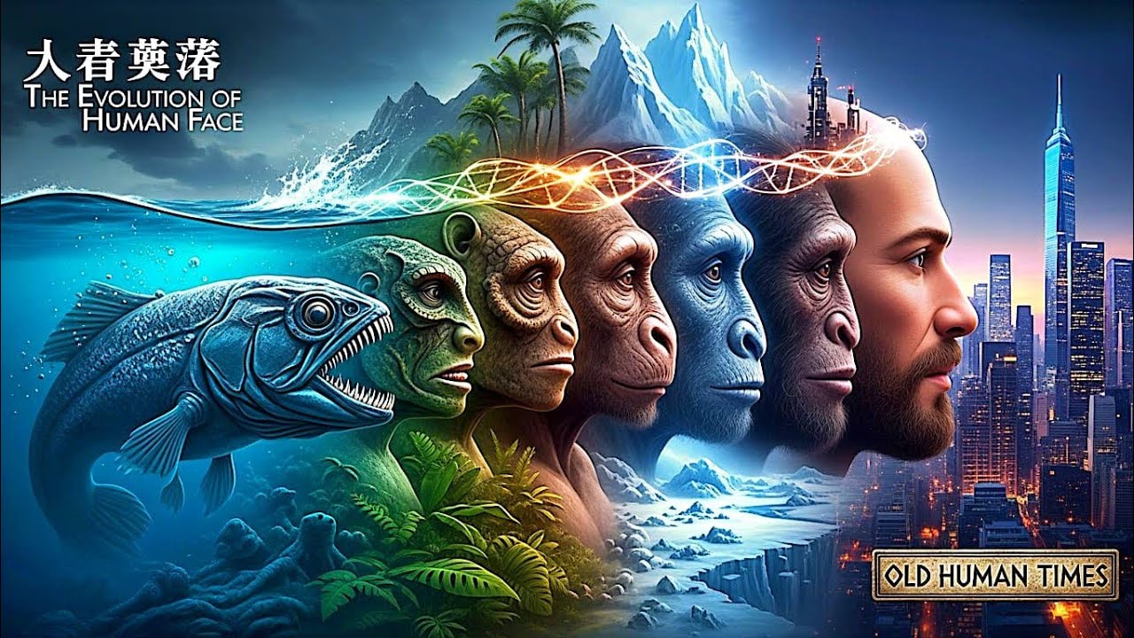The Evolution of the Human Face | From Ocean Creatures to Modern Man”