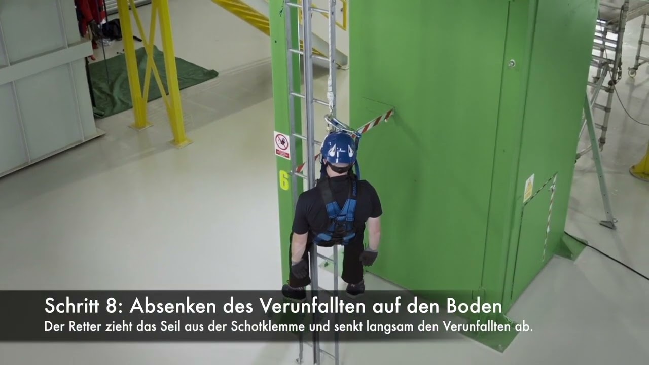 Derope | Rettung über eine Leiter