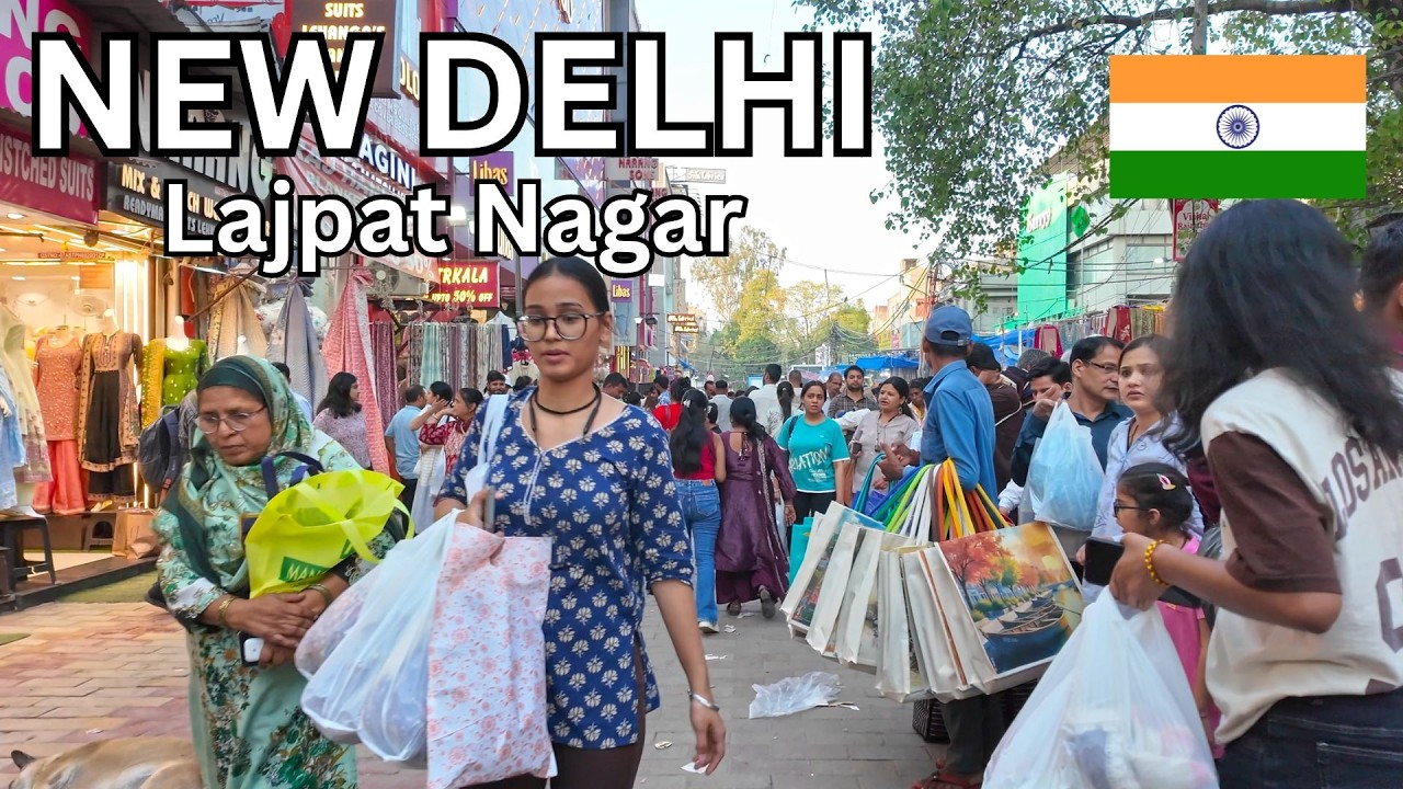 Lajpat Nagar Market, New Delhi 🇮🇳 | Busy Streets & Real Crowd (4K Walking Tour 2026)