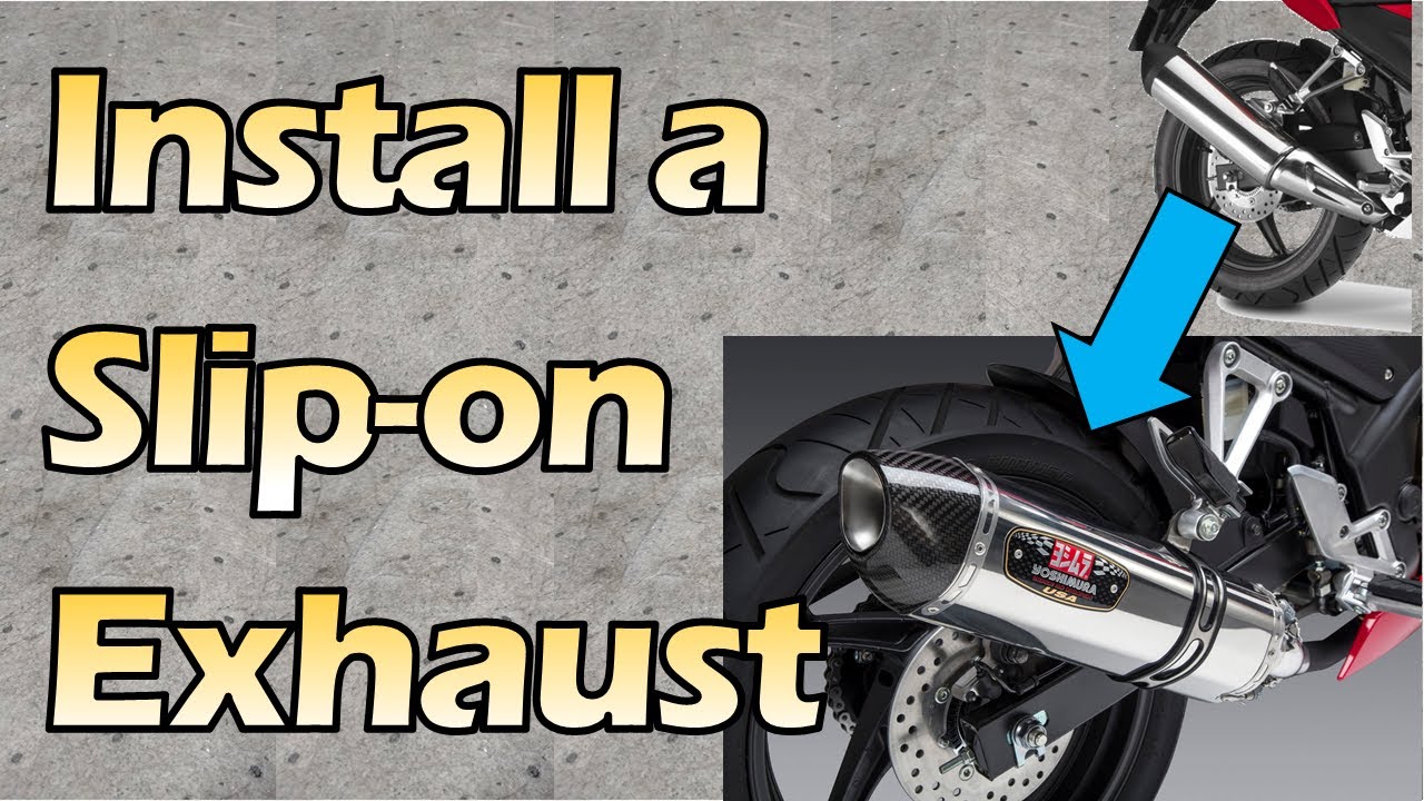 CBR300R - Installing a slip-on exhaust