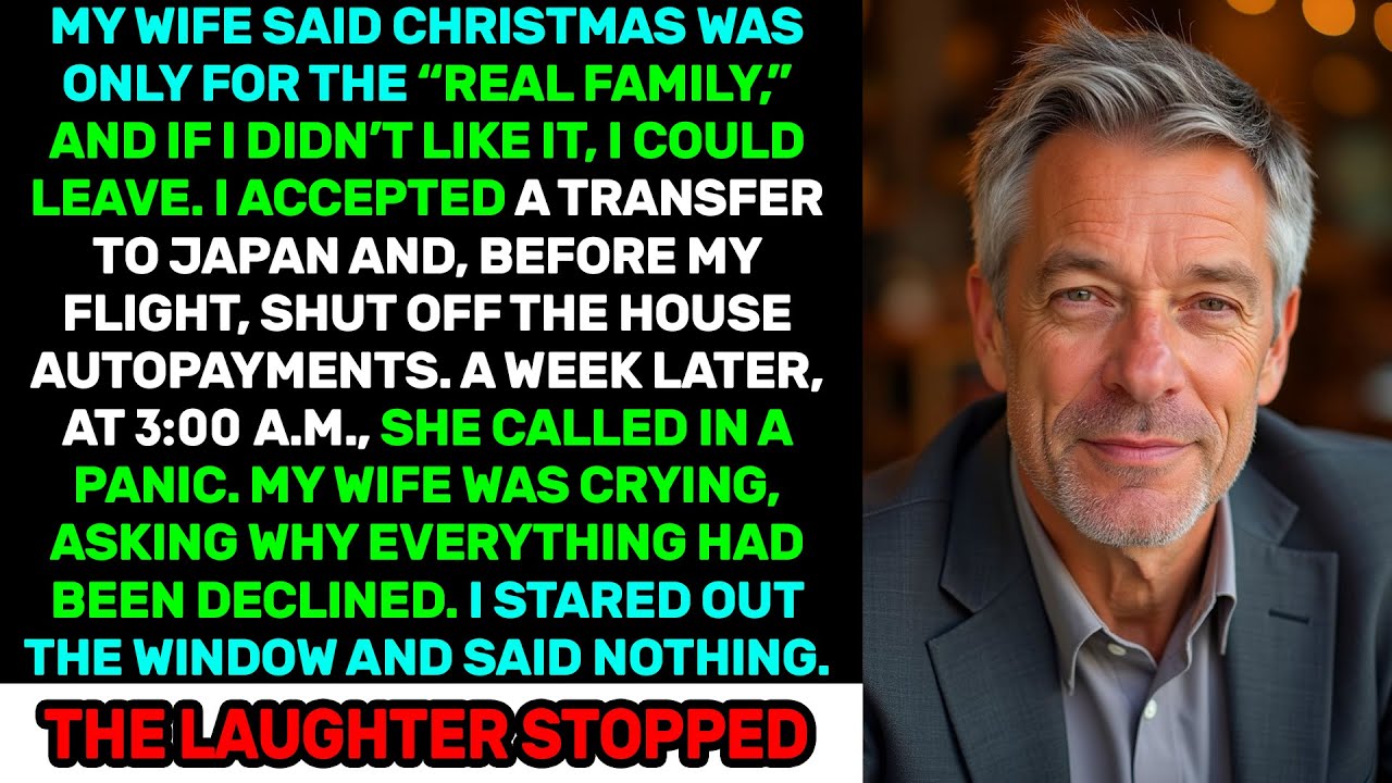 Christmas Was Only for the “Real Family” — I Left for Japan and Cut Autopay
