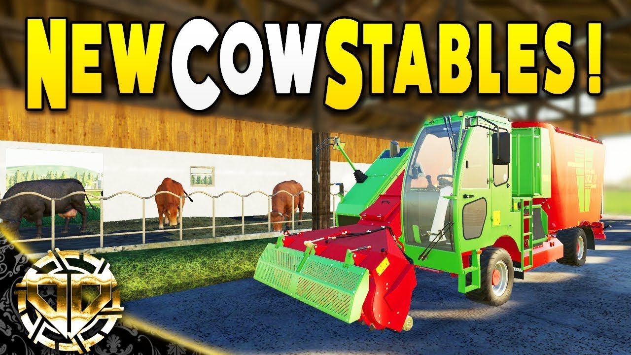 NEW COW STABLES : STARTING THE DAIRY FARM - Farming Simulator 19 Gameplay - EP 3